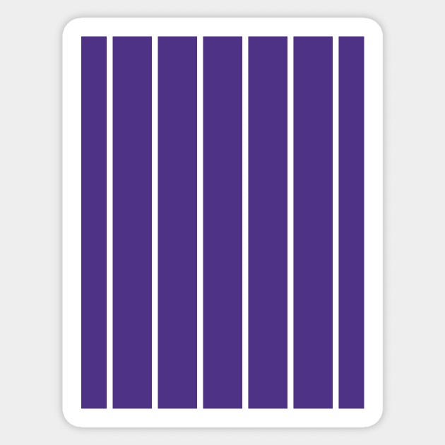 Manchester City 1994 Retro Purple White Pinstripes Sticker by Culture-Factory